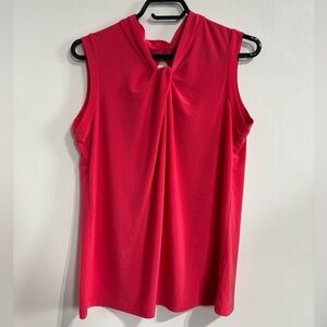🎉4/30$🎉 Tommy Hilfiger Red/Pink Knot Front Sleeveless Top ❤️